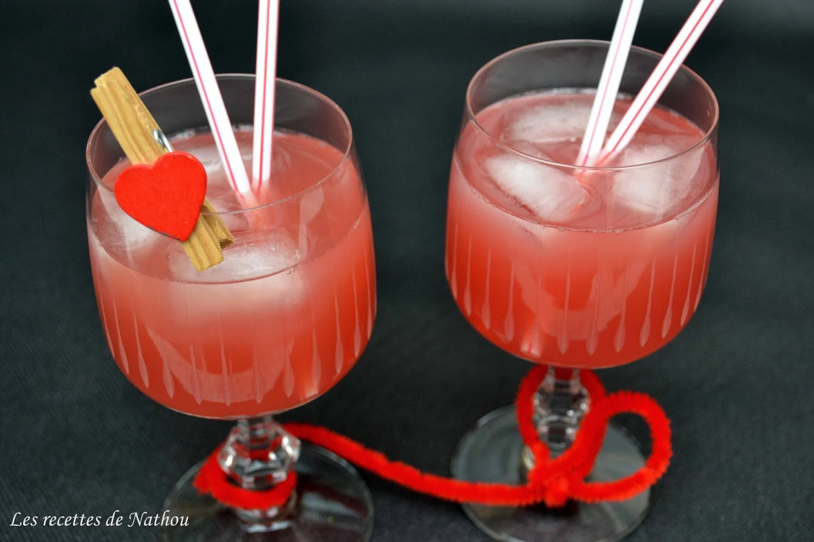 Ma cuisine au fil de mes idées...: Cocktail rouge passion "Saint-Valentin"