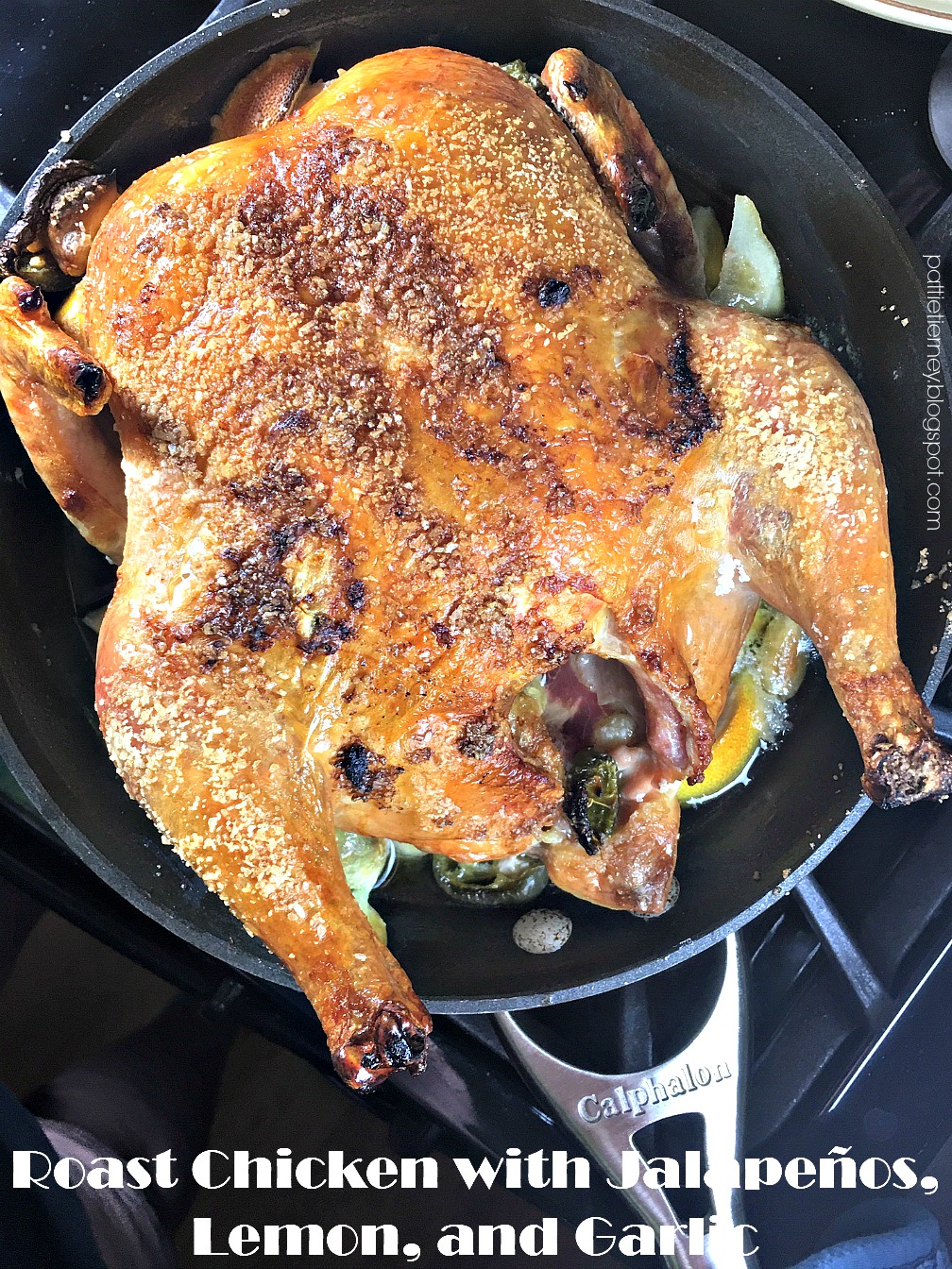 OllaPodrida Roast Chicken with Jalapeños, Lemon, and Garlic