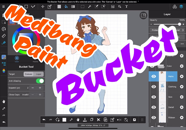 How to Use Bucket Tool in MediBang Paint