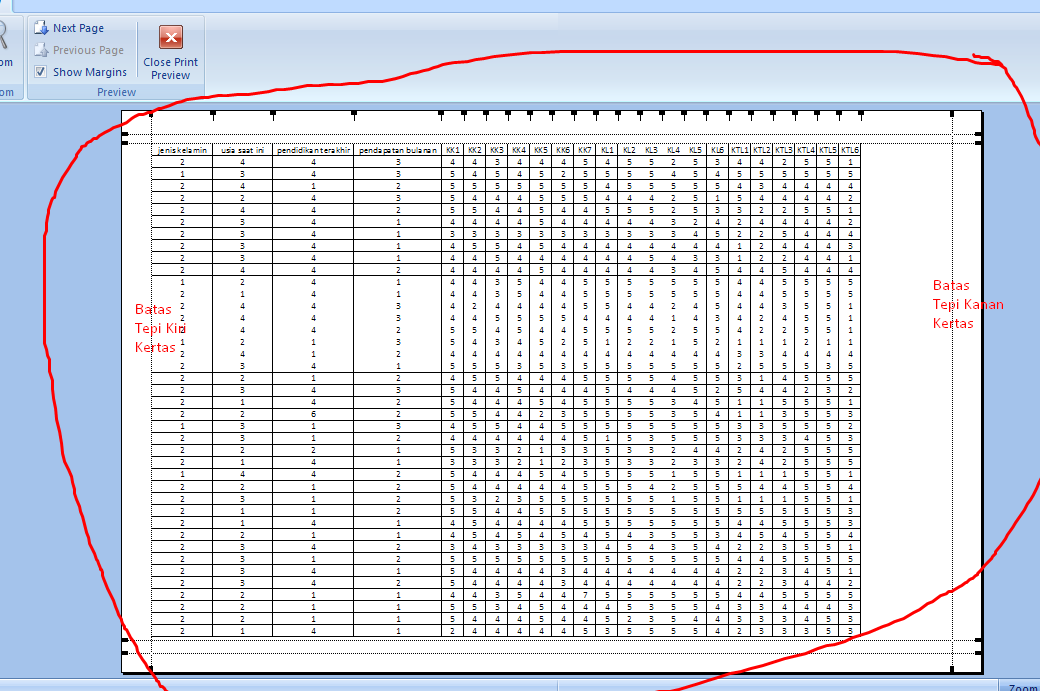 Ukuran Garis Tepi F4 Soalan F
