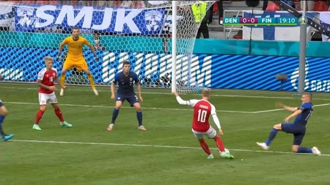 Σοκ στο Euro 2020: Κατέρρευσε ο Έρικσεν στο Δανία-Φινλανδία - Αγωνία για τη ζωή του