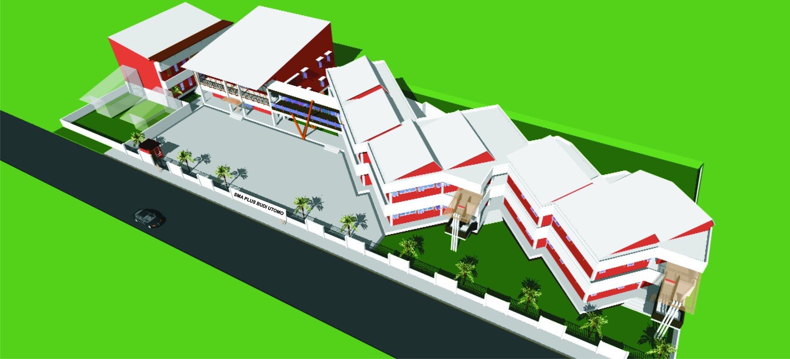 Maket Sekolah [pict] ~ SMA PLUS BUDI UTOMO MAKASSAR