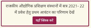 UP ITI Admission 2021 Result