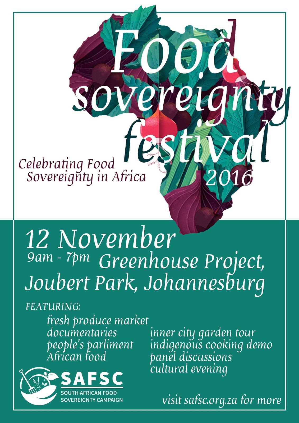 Defending Popular Democracy: Invite to Food Sovereignty Festival, 12th