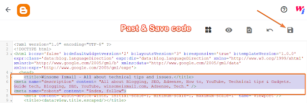 add meta description on blogger winsome ismail add meta description on blogger