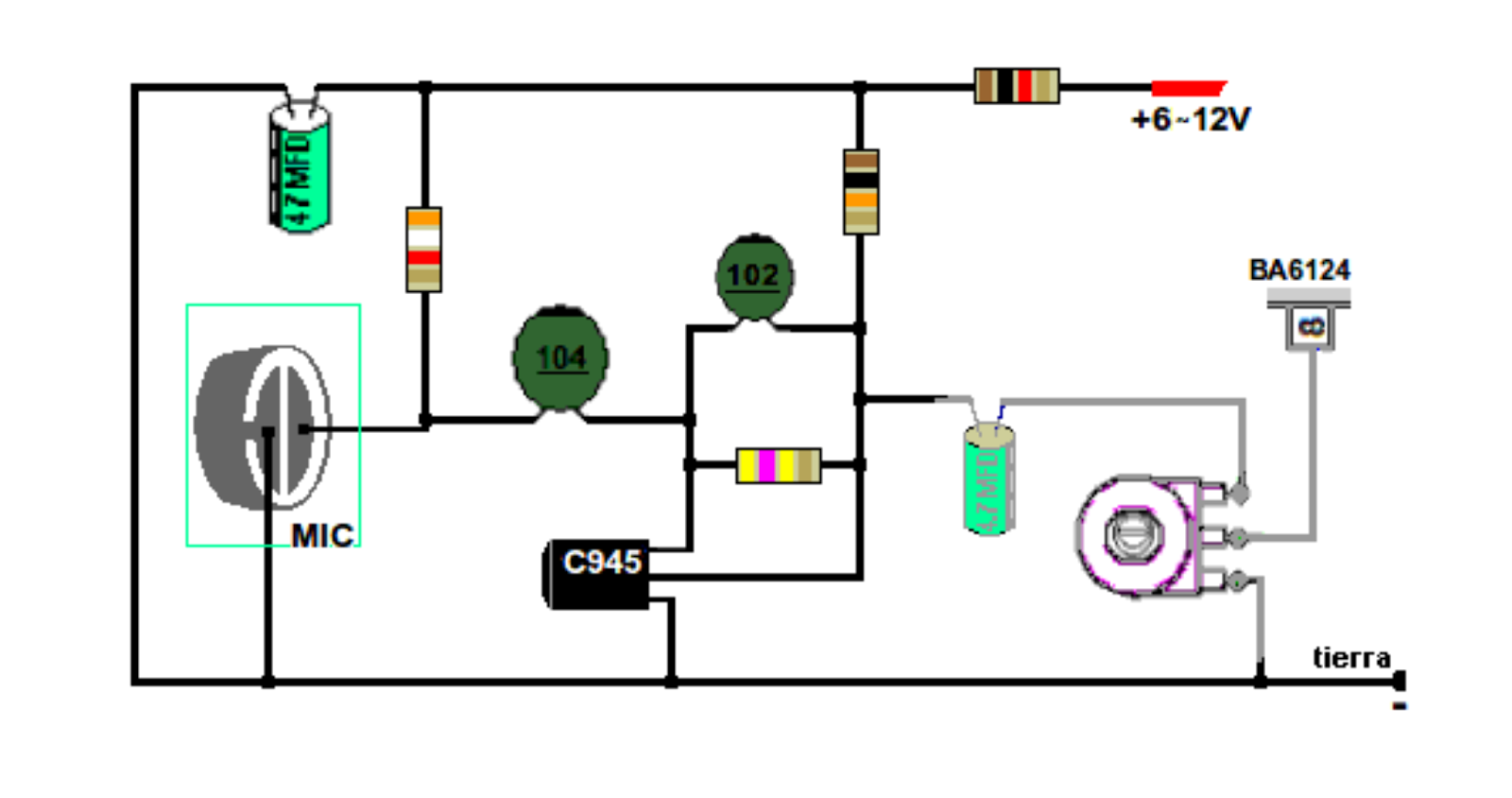 Diagrama Pictorico De Un Circuito Electrico
