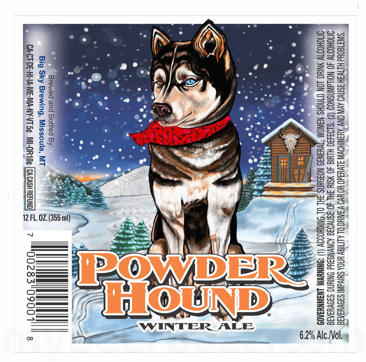 Big Sky Powder Hound Winter Ale 12oz Cans Bringing