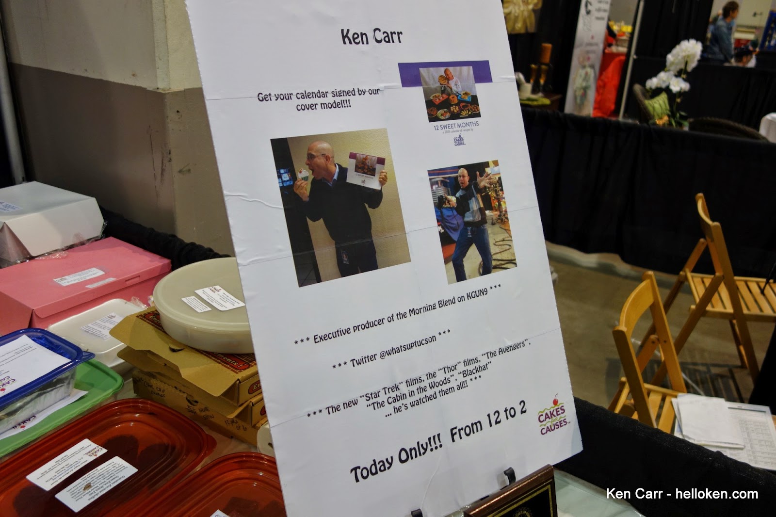 Calendar signing at the Arizona Home Show