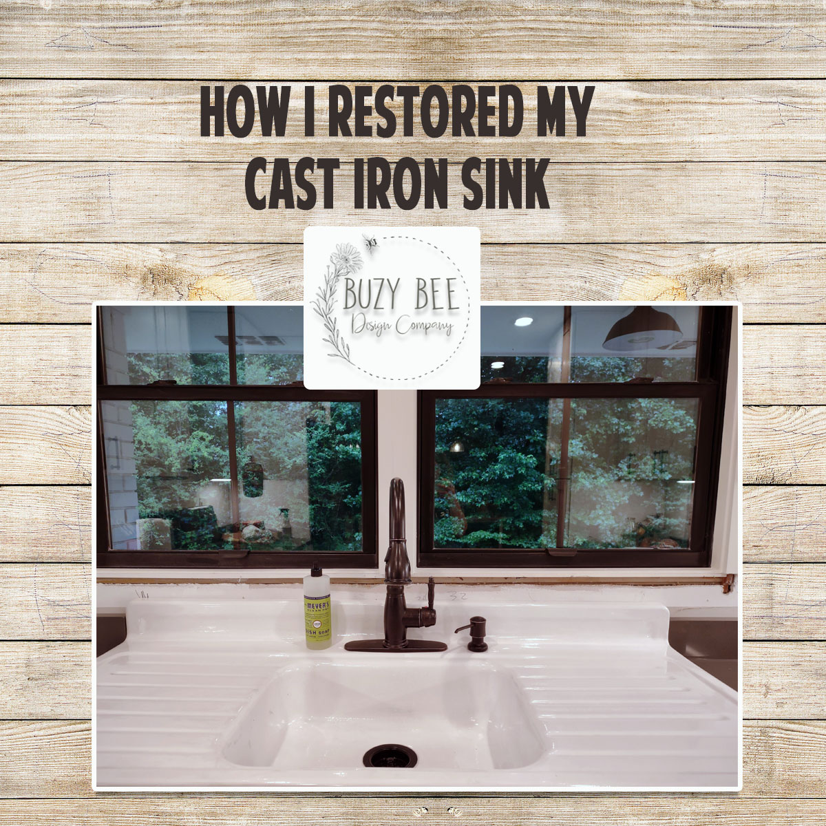 Vintage Cast Iron Sink Restoration