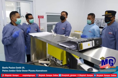 Bantu Pasien Covid-19, Polres Jember Gelar Donor Plasma Konvalesen