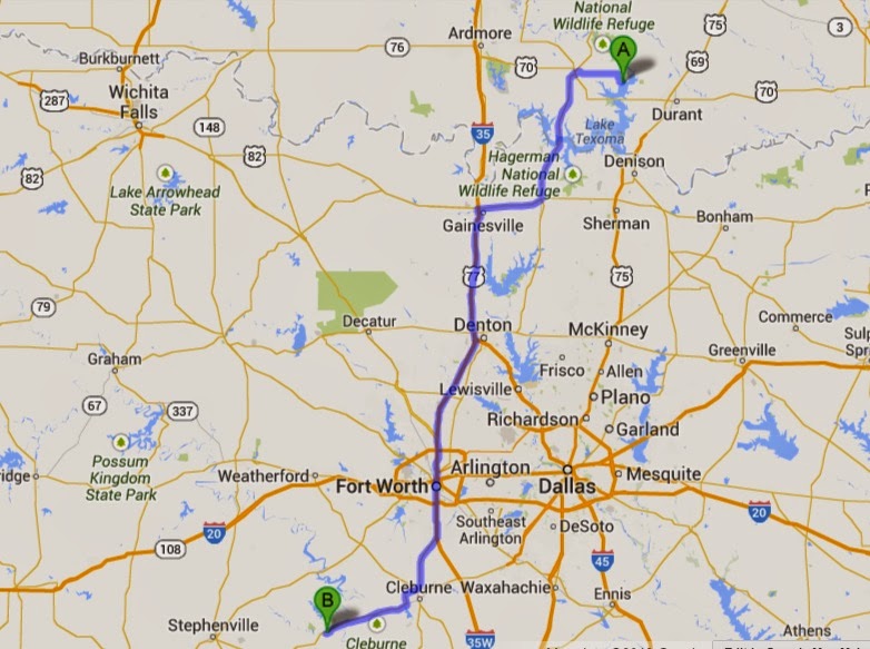 Our Awesome Travels Madill Oklahoma to Glen Rose Texas a great