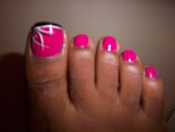nail toe pink summer toes put