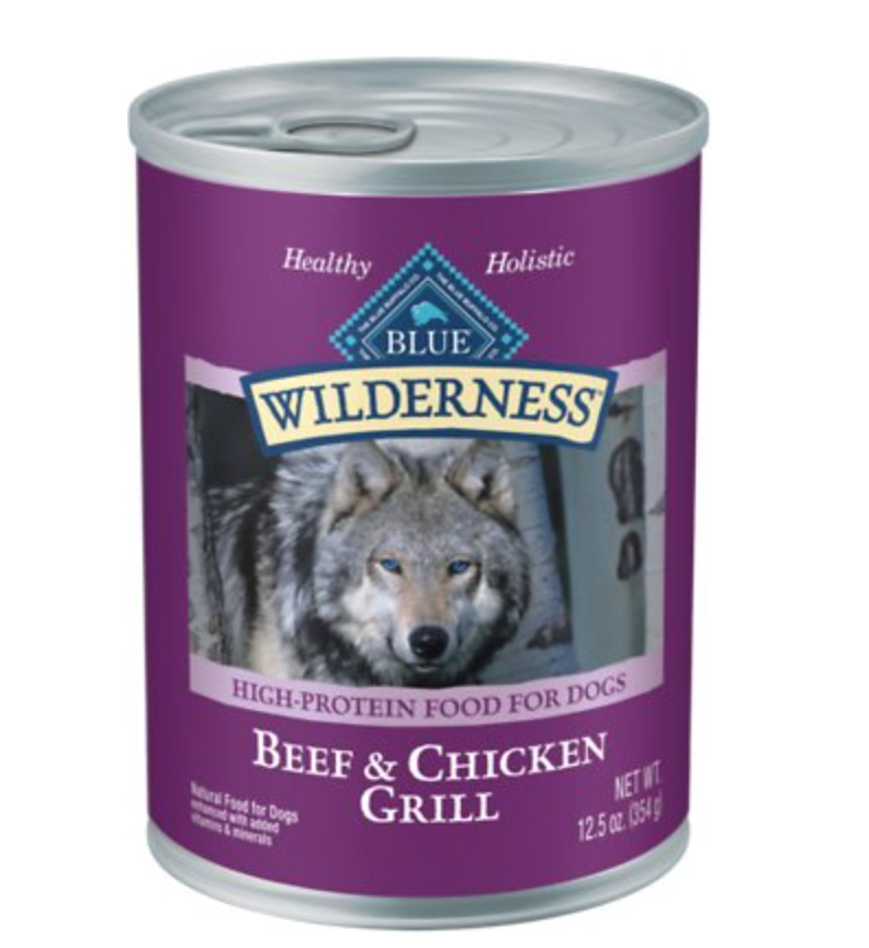 Blue Buffalo Wilderness Beef & Chicken Grill GrainFree Canned Dog Food