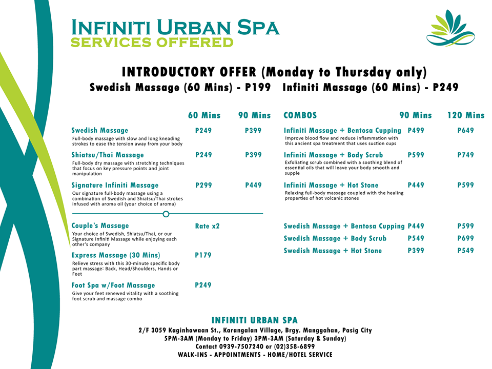 Nash Tee Tech Vlog Infiniti Urban Spa in Manggahan P199 for 1Hour