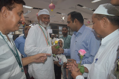 हज के लिए आज़मीने हज मदीना के लिए हुए रवाना