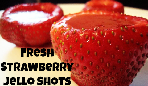 Fresh Strawberry Jello Shots