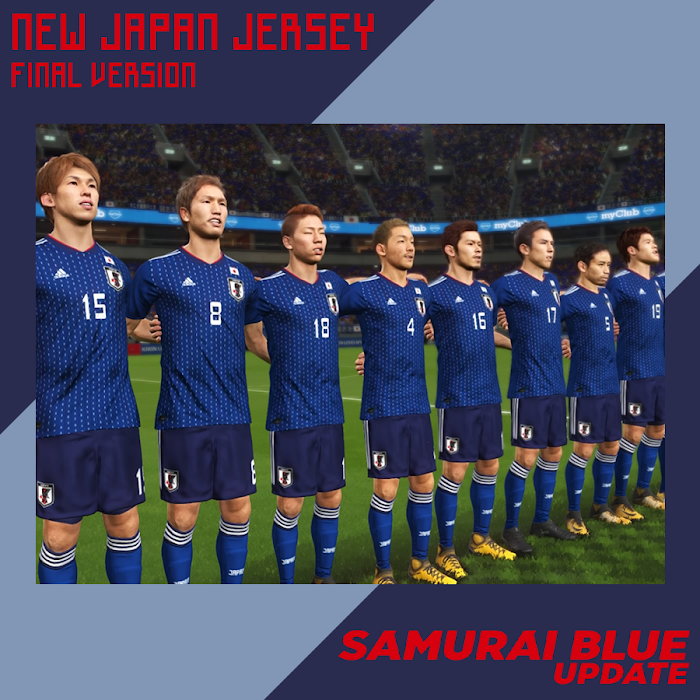 JAPAN 2018 WORLD CUP HOME KIT + SQUAD