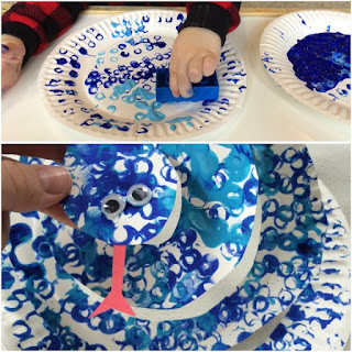 Letter S - Snakes: Craft, Lego/Paper Plate Snakes, Snake Bubbles