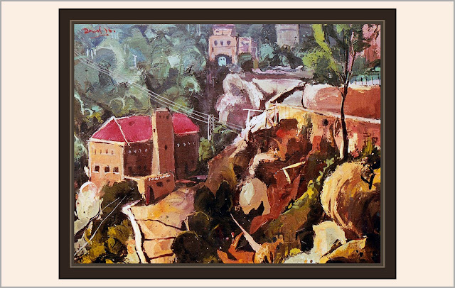 MONTSERRAT-AEREO-ARTE-PINTURA-PREMIOS-CONCURSOS-FUNICULAR-PAISAJES-PINTOR-ERNEST DESCALS