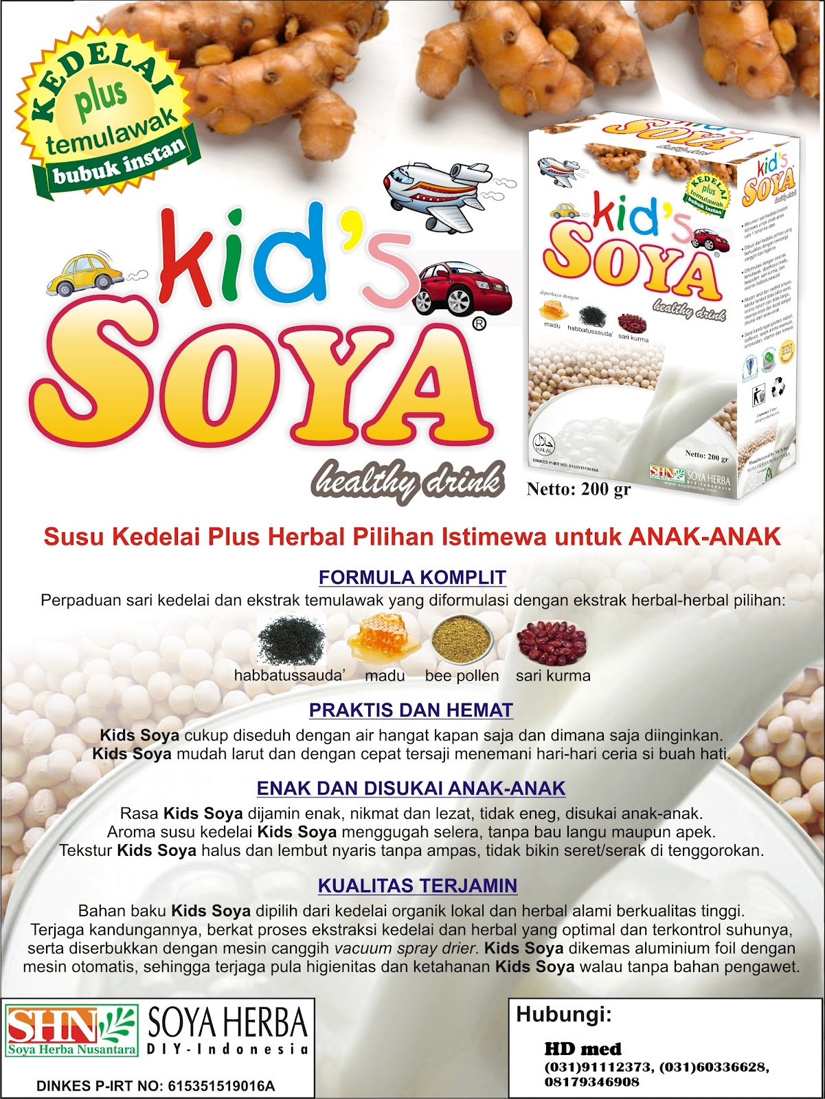 HD MED: soy milk, mamasoya and kid's soya