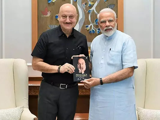 Anupam Kher with Narendra Modi