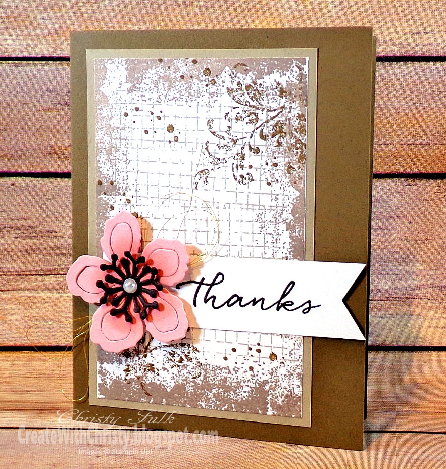 Create With Christy Timeless Textures Floral Card