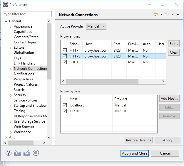 Apache Maven How to set network proxy settings?