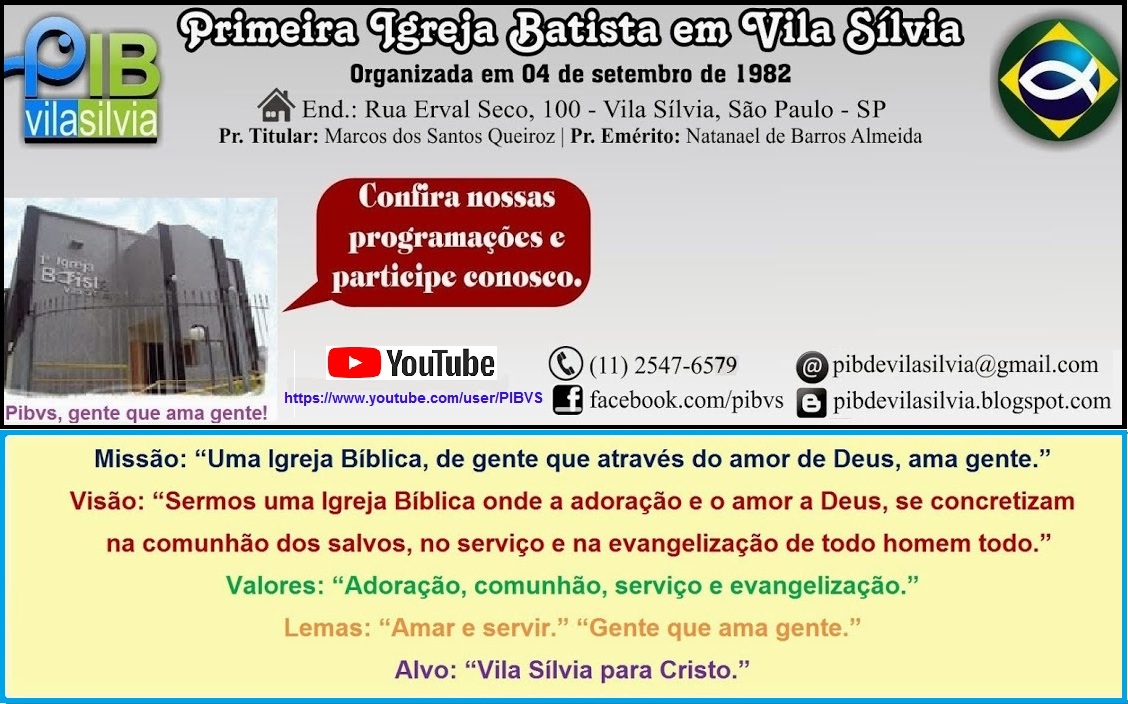 ..:: Primeira Igreja Batista em Vila Sílvia ::..