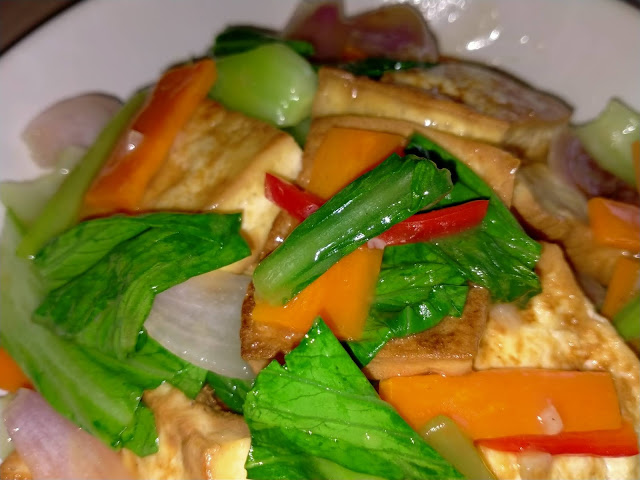 Kimmy Recipe-Fried Tofu with Small Bok Choy