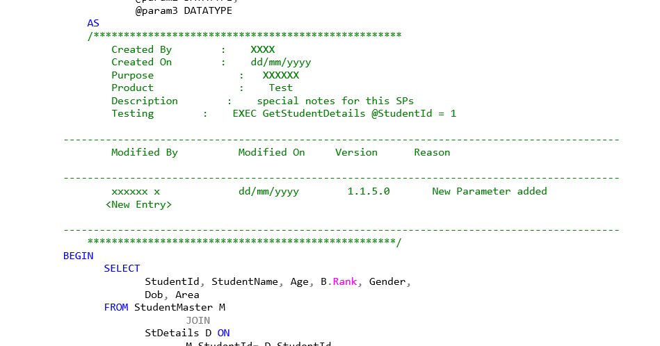 SQL Feathers: SQL Coding Standards