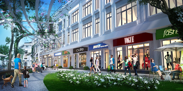 Khu phố mua sắm sôi động shophouse Vinhomes Gardenia shophouse vinhomes gardenia