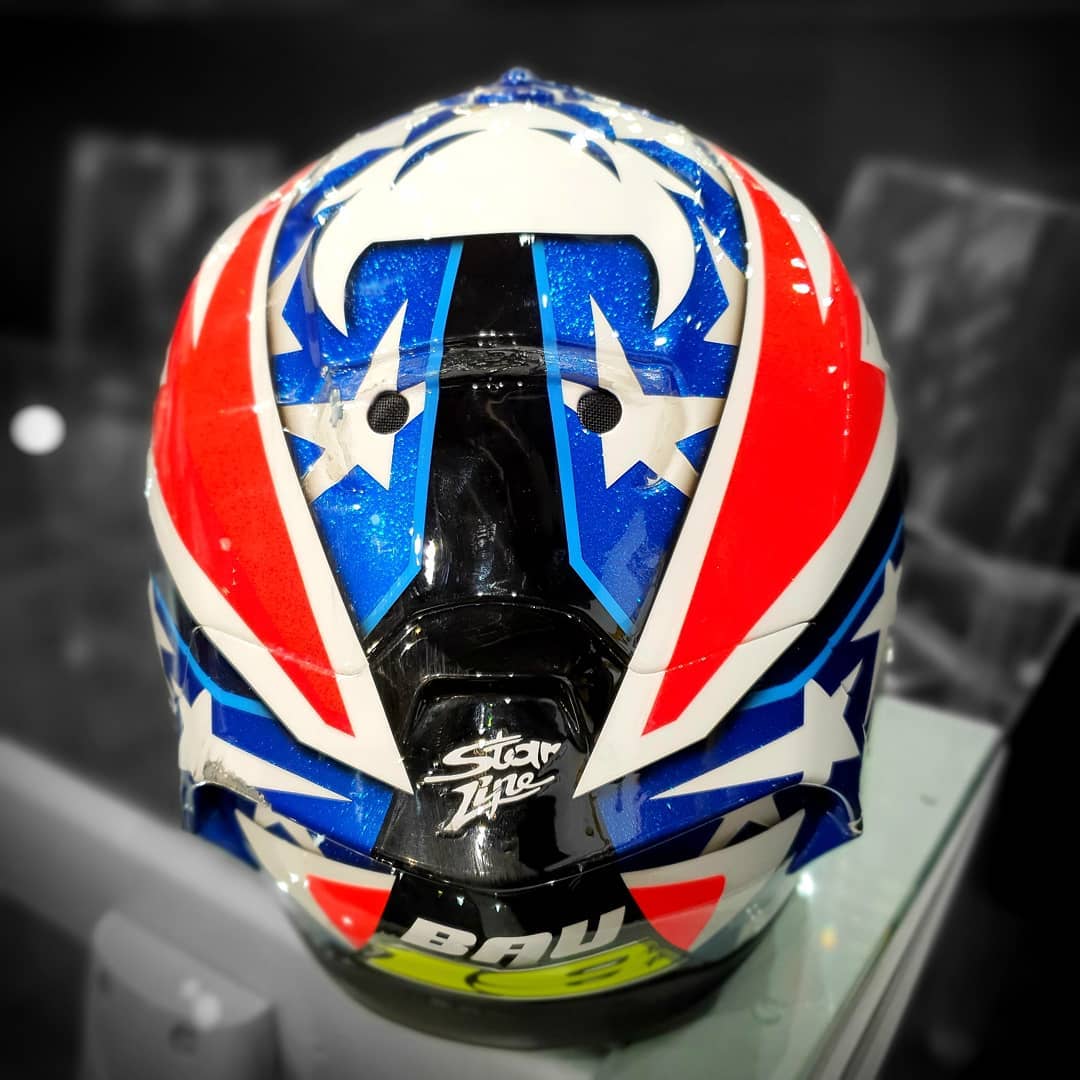 Racing Helmets Garage: Scorpion EXO-R1 Air A.Bautista Laguna Seca 2019 ...
