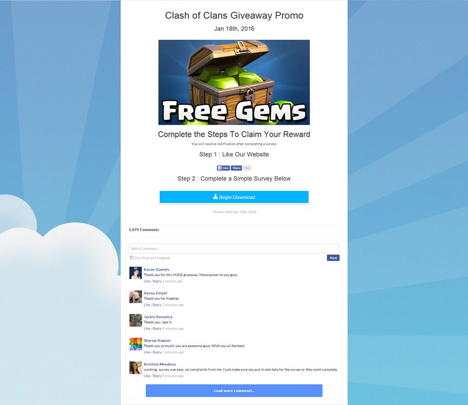 free cpagrip landing page simple giveaway template for cpagrip