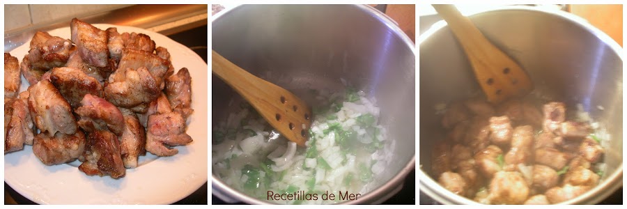 costilla con patatas. recetillasdemer