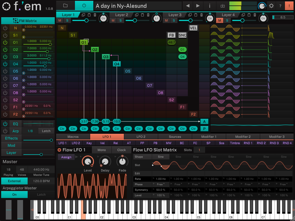 Free download Tracktion F.'em Synth v1.2.8 for Windows