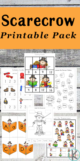 Kindergarten Worksheets and Games: FREE Scarecrow Kindergarten Worksheets