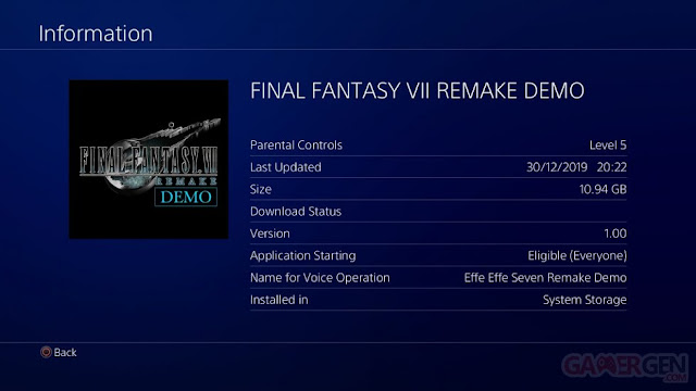 بالفيديو تسريب لقطات طويلة من داخل ديمو لعبة Final Fantasy VII Remake على جهاز PS4 