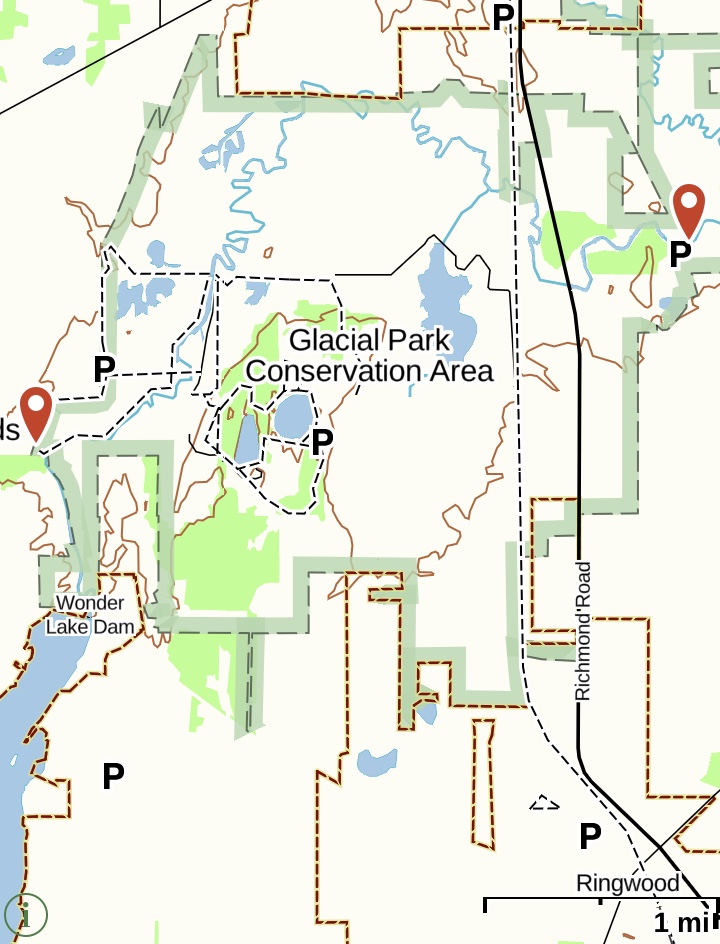 Glacial Park Conservation Area Map Heartland Outdoor Adventure