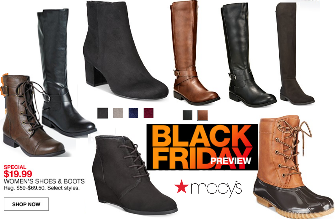 Women&#39;s Boots and Shoes $19.99 - MACY&#39;S BLACK FRIDAY SALE PRICE AVAILABLE NOW! - HEAVENLY STEALS