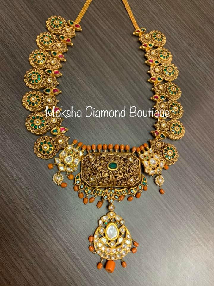 Coral Necklaces by Moksha Diamonds Jewellery Designs
