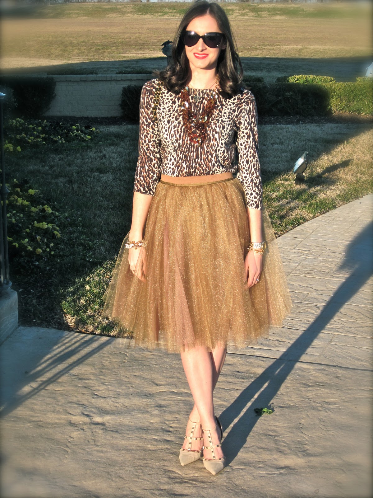 Wake Up Your Wardrobe: what i wore: tulle + leopard