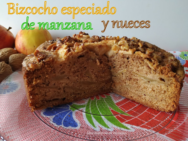 Bizcocho  Especiado De Manzana Y Nueces