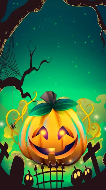 Halloween Pumpkin Video Phone Wallpaper