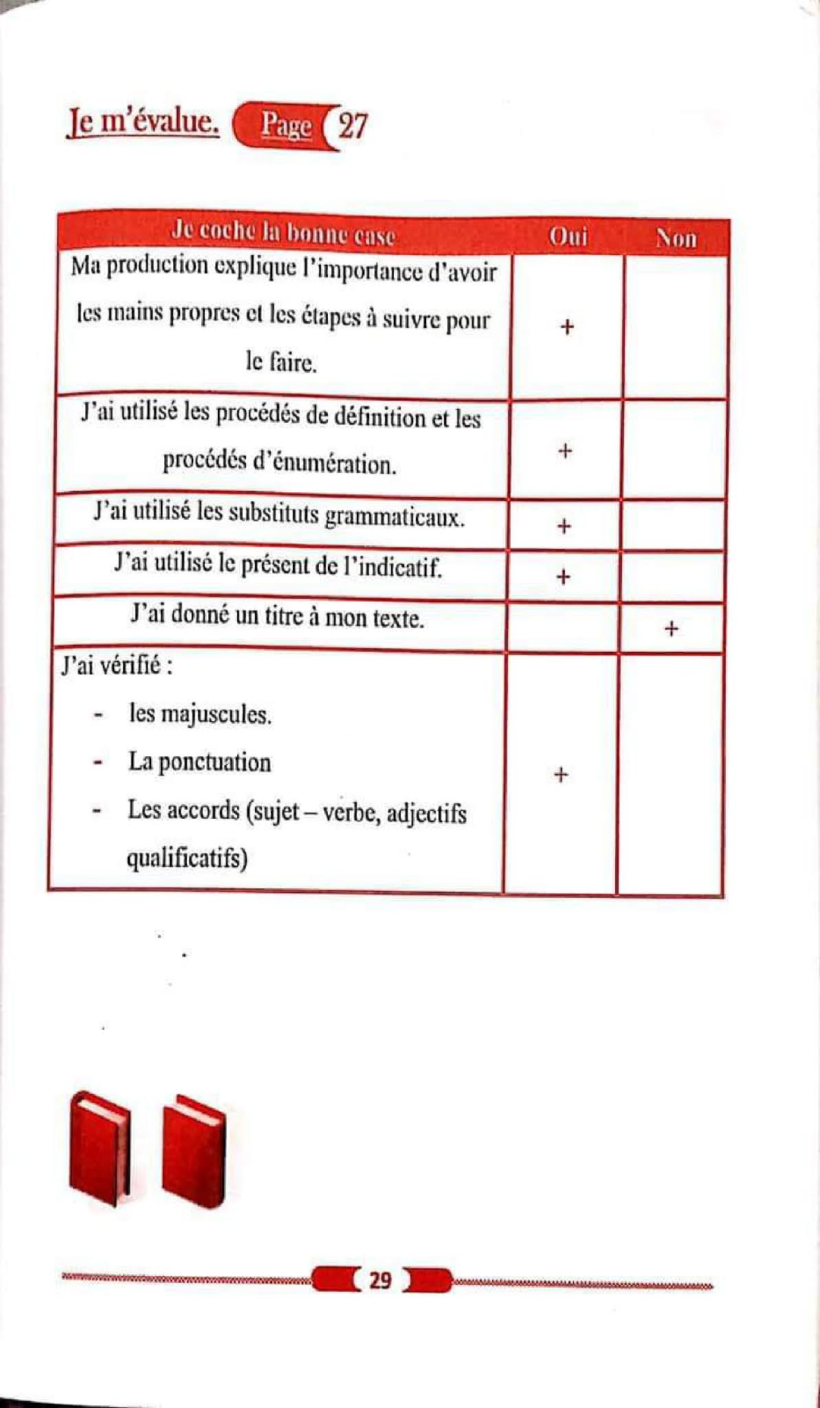 حل تمارين صفحة 27 الفرنسية للسنة الأولى متوسط الجيل الثاني
