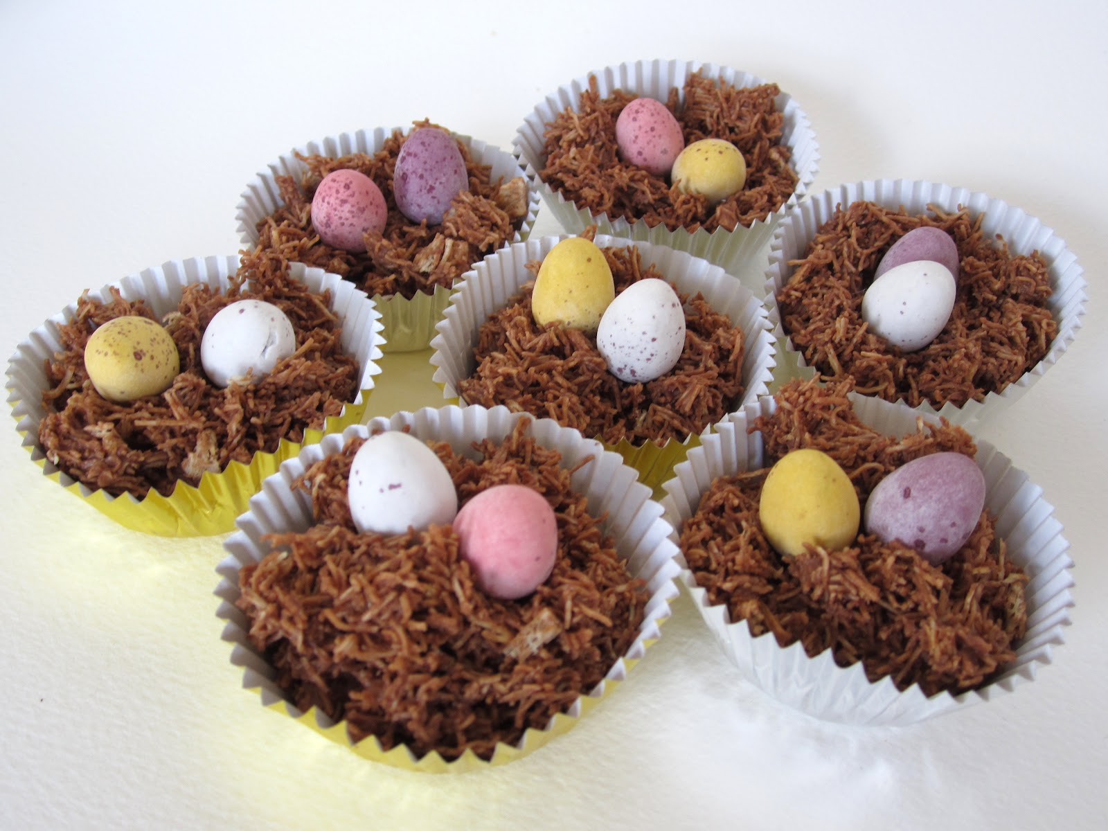 easter egg nests shredded wheat