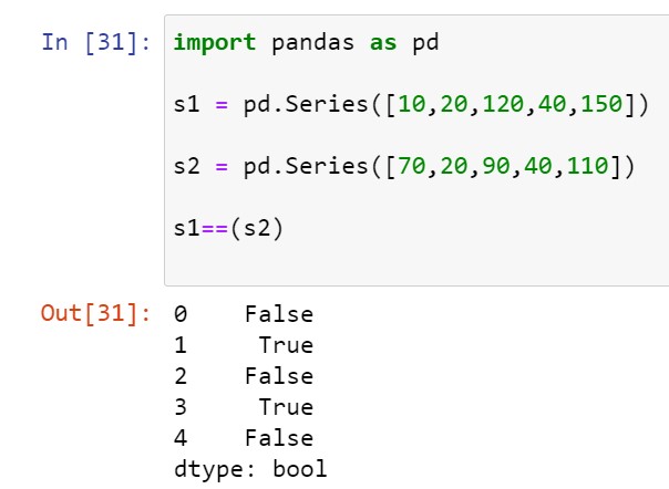 MATHEMATICAL FUNCTIONS ON SERIES IN PANDAS [Boolean Functions] - PYTHON ...