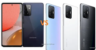 Galaxy A82 vs Redmi Note 11T specs comparison