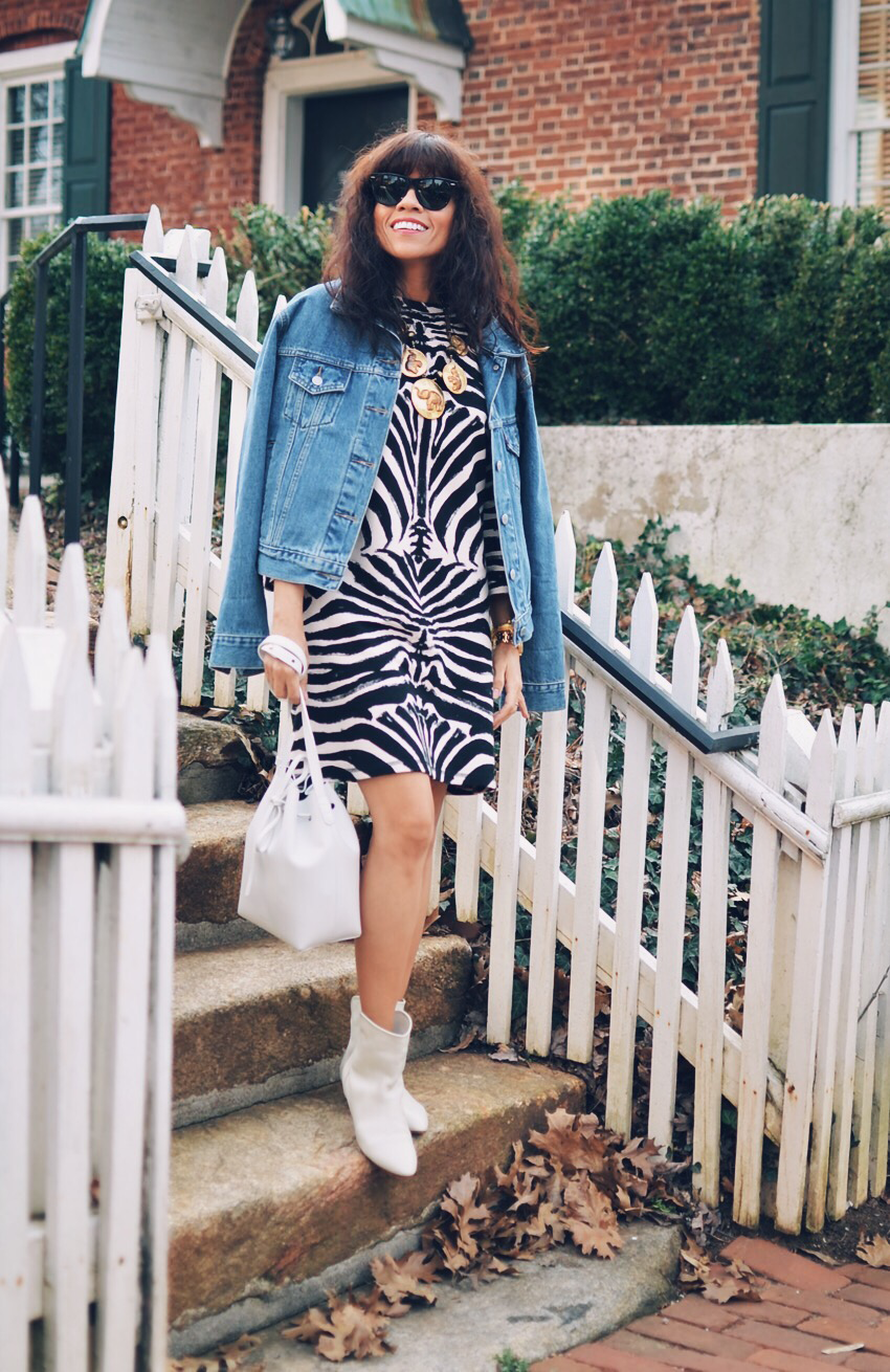 Zebra print street style Zebra print street style