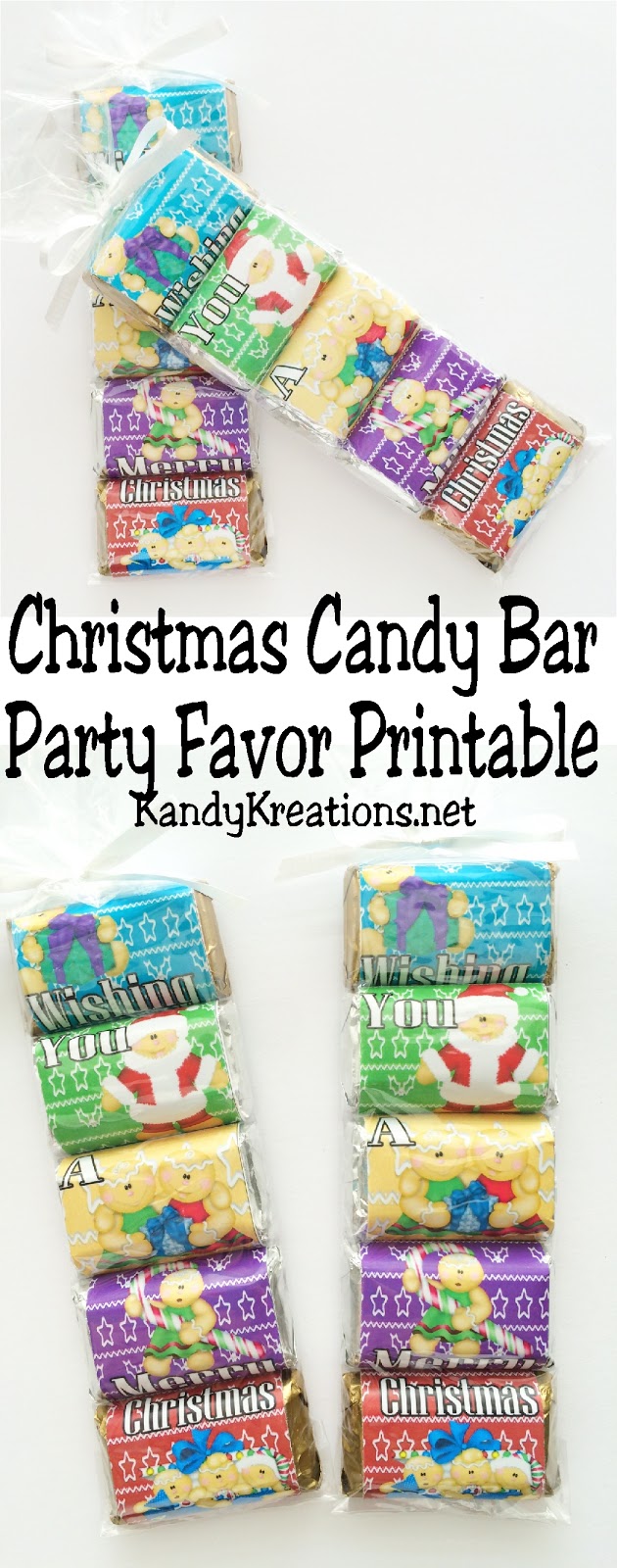 Quick and Easy Christmas Candy Bar Party Favor