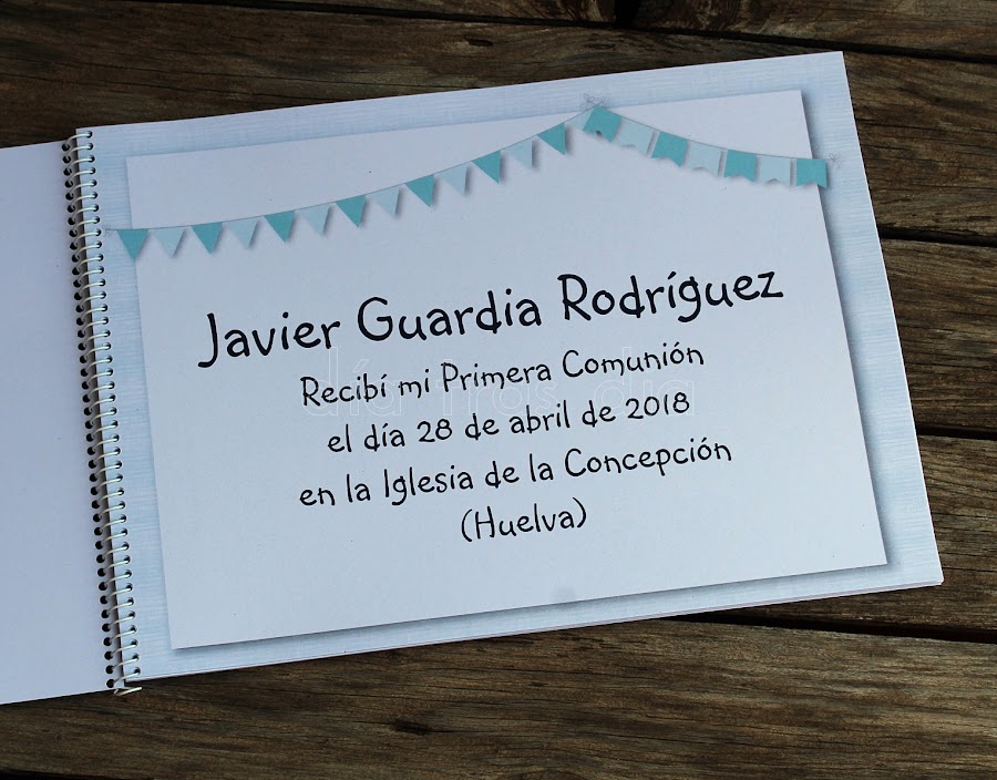 Libro de firmas Primera Comunión